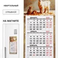 Календарь 2027, квартальный, трио &laquo;Козлята&raquo;