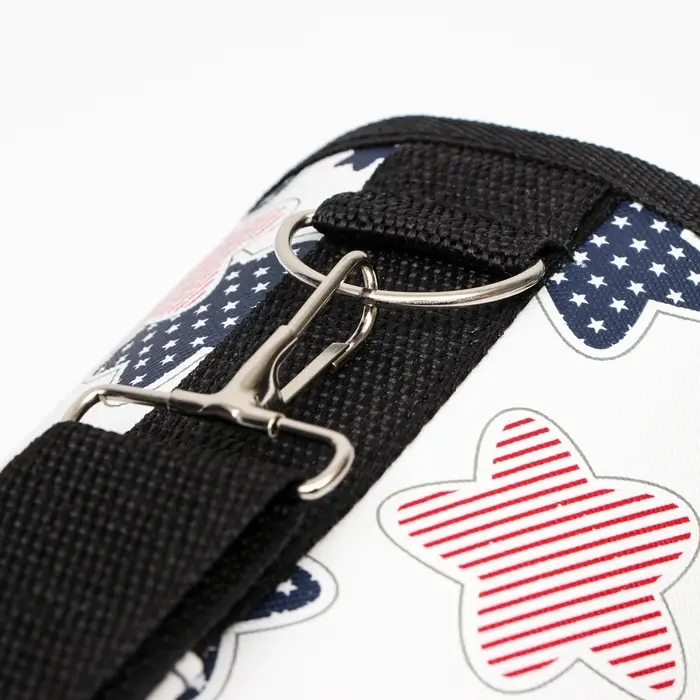 Сумка - переноска &laquo;Звёзды&raquo;, размер S, 37.5&times;17&times;22 см, каркасная, белая