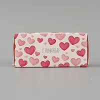 Коробка подарочная с окном &laquo;Сердца&raquo;, 12&times;5.5&times;5.5 см, самосборная