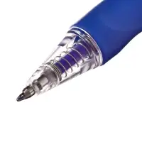 Стираемая ручка, гелевая, автоматическая, синий стержень, узел 0.5 мм