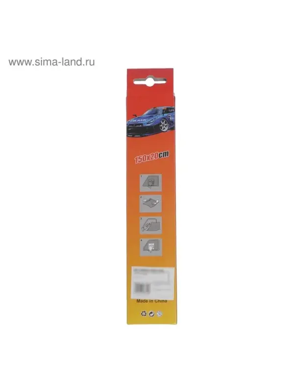 Тонировочная полоска на лобовое стекло, 20&times;150 см, 5%, черный