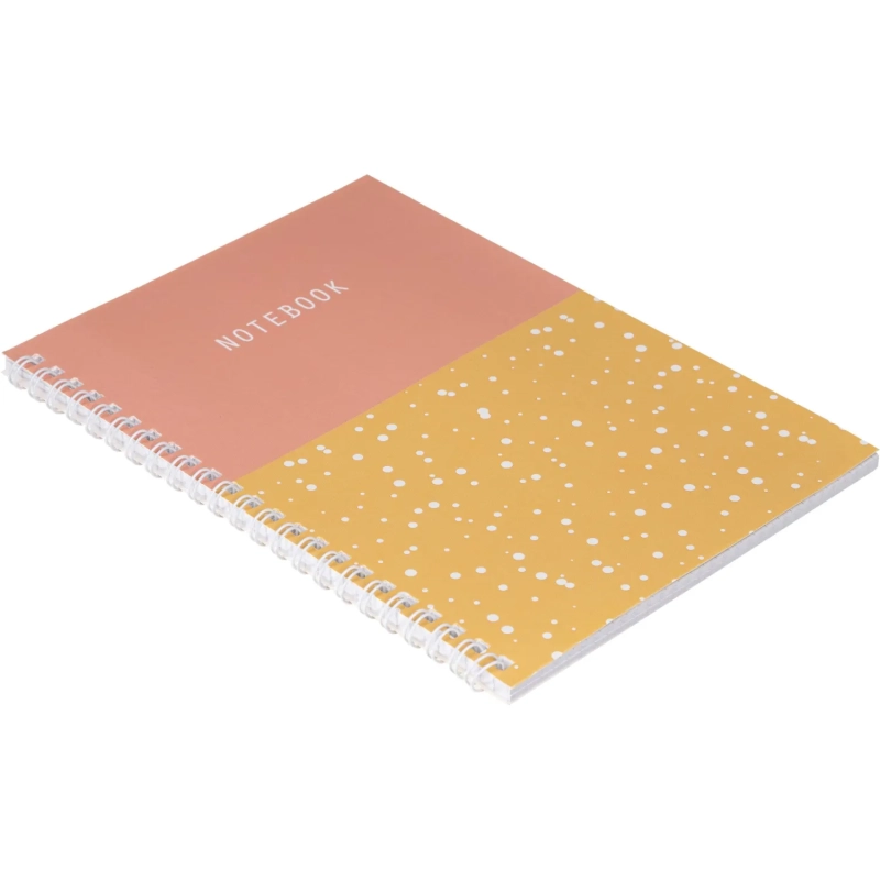 Бизнес-тетрадь Flakes pink обложка УФ лак, спираль, А5, 48л, клетка