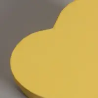 Набор подарочных коробок 3 в 1 сердца, жёлтый, 22&times;20&times;9; 18.5&times;17&times;7.5; 16&times;14&times;6 см