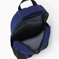 Рюкзак, 27*13*38,5 см, 2 отд 3н/карм, Комби, Водонепрон. дно, синий/черн