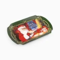 Блюдо новогоднее, прямоугольное, &laquo;Верь в мечту&raquo;, 18.5&times;29 см, зелёное