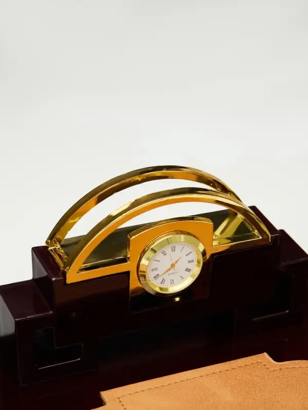 Набор настольный, органайзер 6 в 1 (блок для бумаг, подставка для печати, карандашница, часы, визитница, глобус), МИКС