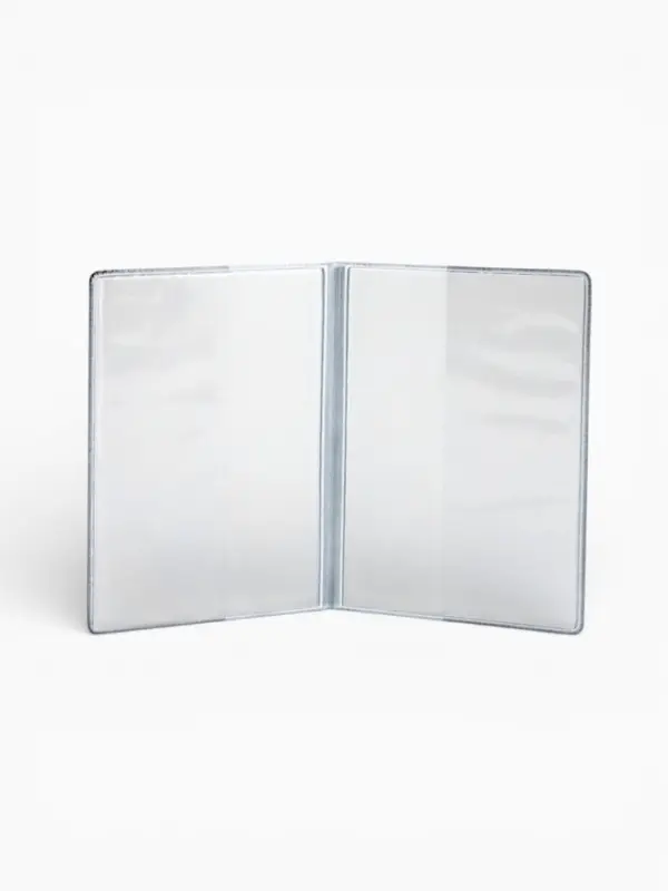 Обложка для паспорта из искусственной кожи, чёрная