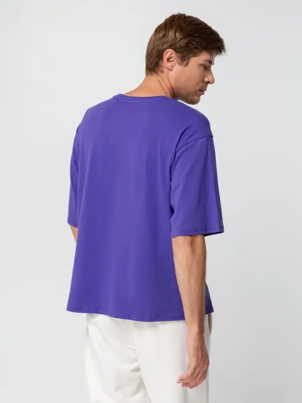 Футболка унисекс оверсайз Street Vibes, фиолетовая, размер XS/S Футболка унисекс оверсайз Street Vibes, фиолетовая, размер XS/S