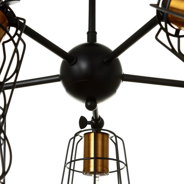 Люстра 2210/5 E27 40Вт черно-бронзовый 34,4х34,4х68 см BayerLux