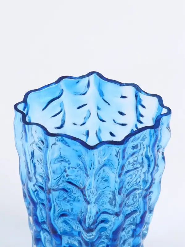 Ваза «Фонс», 24×14.5 см, стекло, синяя Ваза «Фонс», 24×14.5 см, стекло, синяя