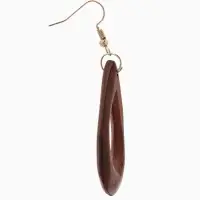 Серьги &laquo;Капля&raquo;, 4.8&times;2.7 см, дерево соно