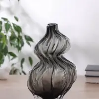 Ваза для цветов &laquo;Одри&raquo;, d=2.5 см, 26&times;12.5 см, стекло, чёрная