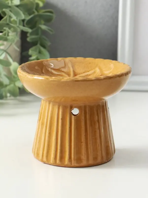 Аромалампа керамика Аромалампа керамика "Лотос" коричневая11,4х11,4х9 см