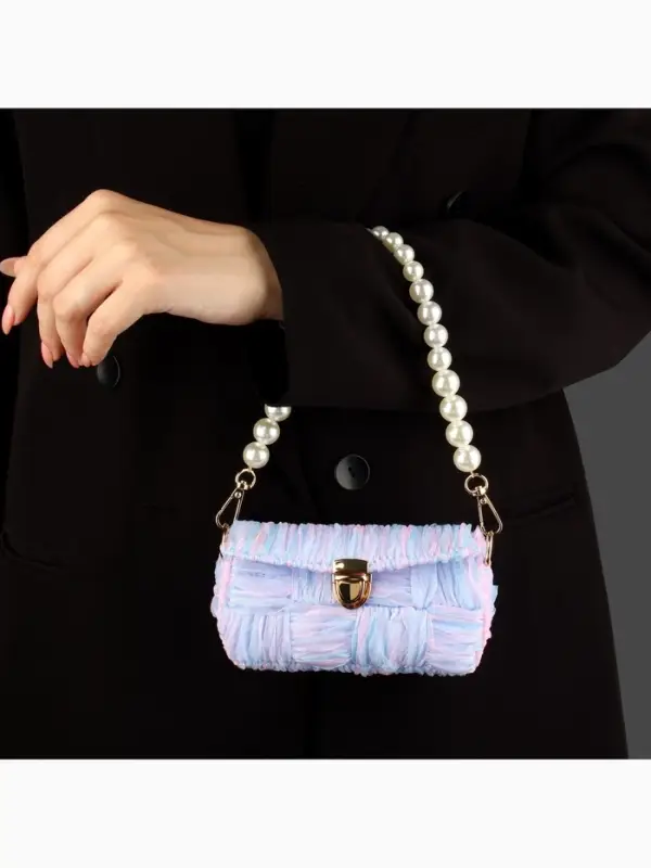 Канва-основа для вышивания сумки, пластиковая, 23&times;29 см, 1.5&times;1.5 мм, белая