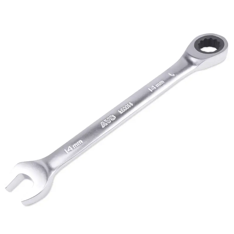 Набор ключей гаечных комбинированных трещоточных в пластике (8-17 мм) (6предметов) AVS K6N6P