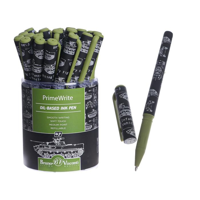 Ручка шариковая PrimeWrite Ручка шариковая PrimeWrite "Чертежи.Танк", 0,7 мм, синие чернила на масляной основе