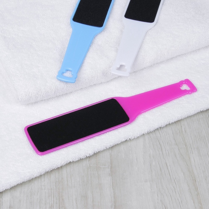 Пилка для пяток, наждачная, двусторонняя, 23 см, МИКС Пилка для пяток, наждачная, двусторонняя, 23 см, МИКС