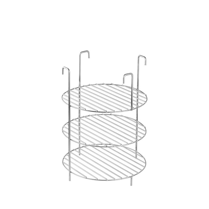 Решетка 3-х ярусная на крестовину тандыра, d-25 см, h-33 см, расстояние между ярусами 10 см