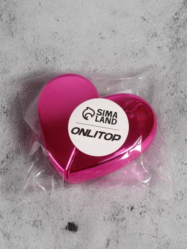 Флакон для парфюма «Сердце», стеклянный, с распылителем, 25 мл, цвет розовый Флакон для парфюма «Сердце», стеклянный, с распылителем, 25 мл, цвет розовый