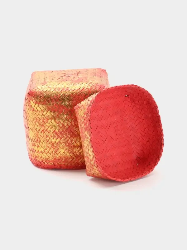 Корзинка плетёная &laquo;Голден&raquo;, 16&times;16&times;23 см, розовая