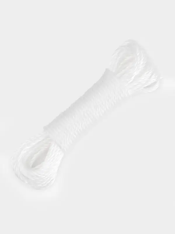 Верёвка бельевая Доляна, d=3 мм, длина 10 м, МИКС