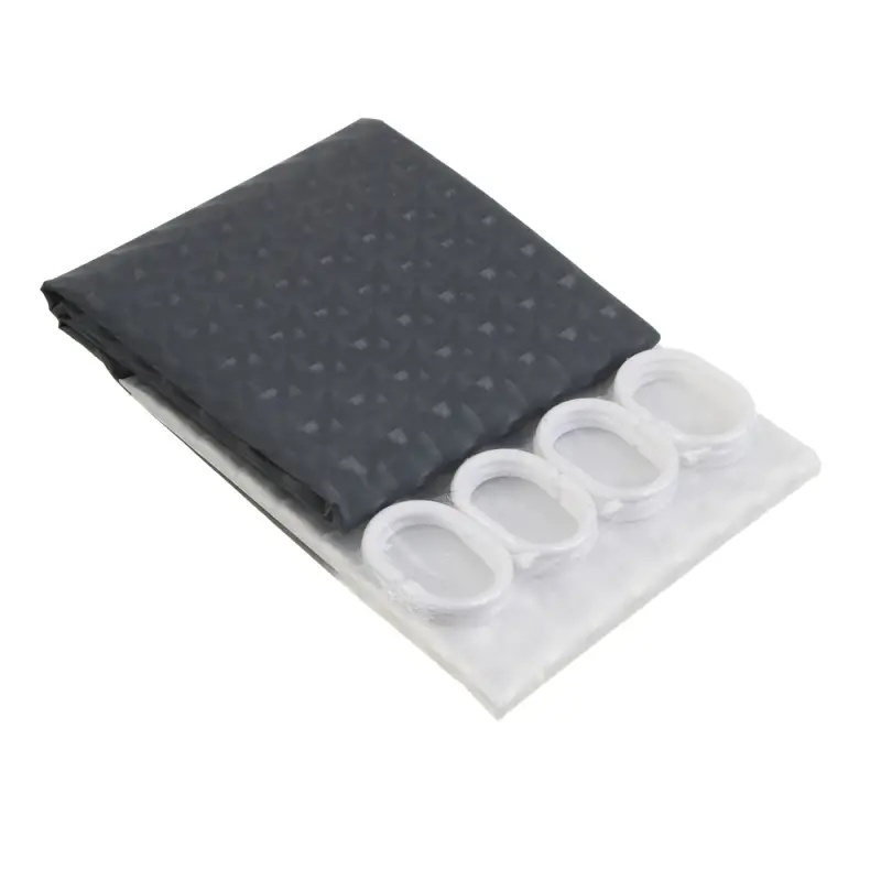 Шторка для ванной тм VETTA Кристалл Твин, ПЕВА 3D 90гр., 180x180 см, серый