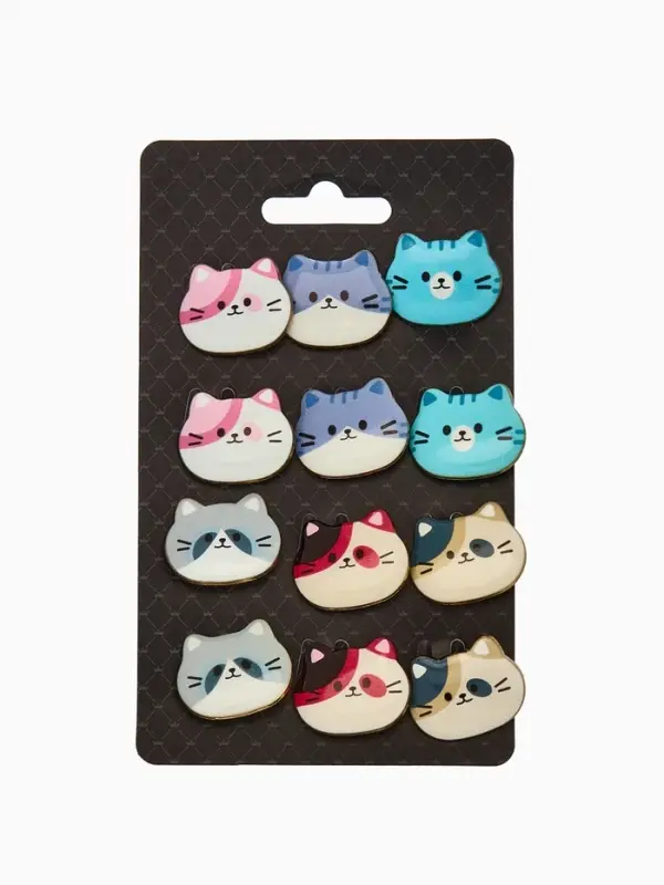 Брошь «Котёнок» мордочка, МИКС в золоте (неделимая фасовка 12 шт. цена за шт.) Брошь «Котёнок» мордочка, МИКС в золоте (неделимая фасовка 12 шт. цена за шт.)