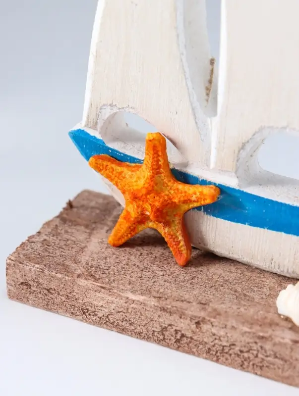 Сувенир интерьерный "Морской конёк и парусник" 4х14х17,5 см