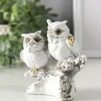 Сувенир полистоун "Белые филины на коряге" 5х9х8,5 см Сувенир полистоун "Белые филины на коряге" 5х9х8,5 см