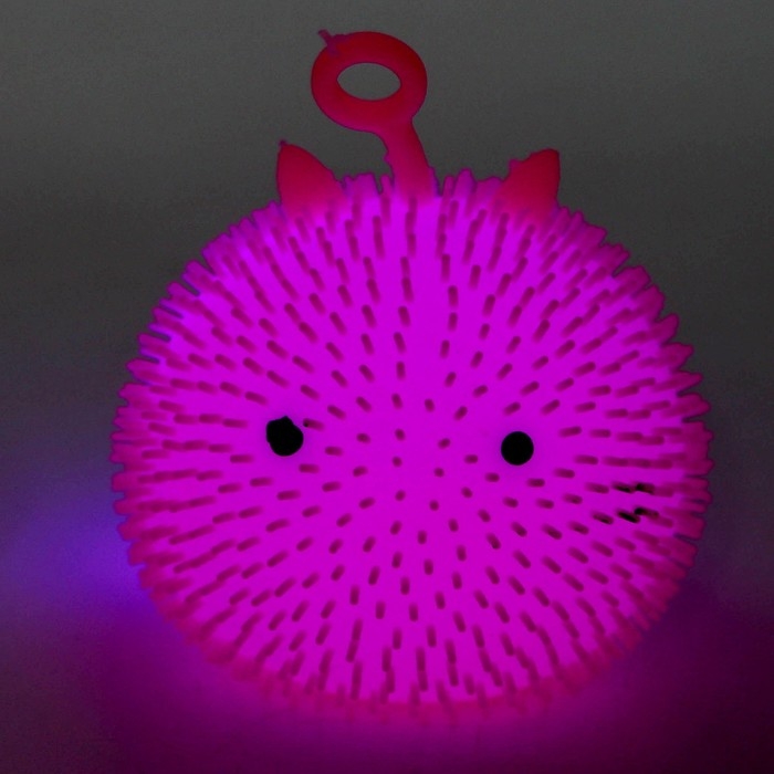 Ёжка «Котик» световой, цвета МИКС