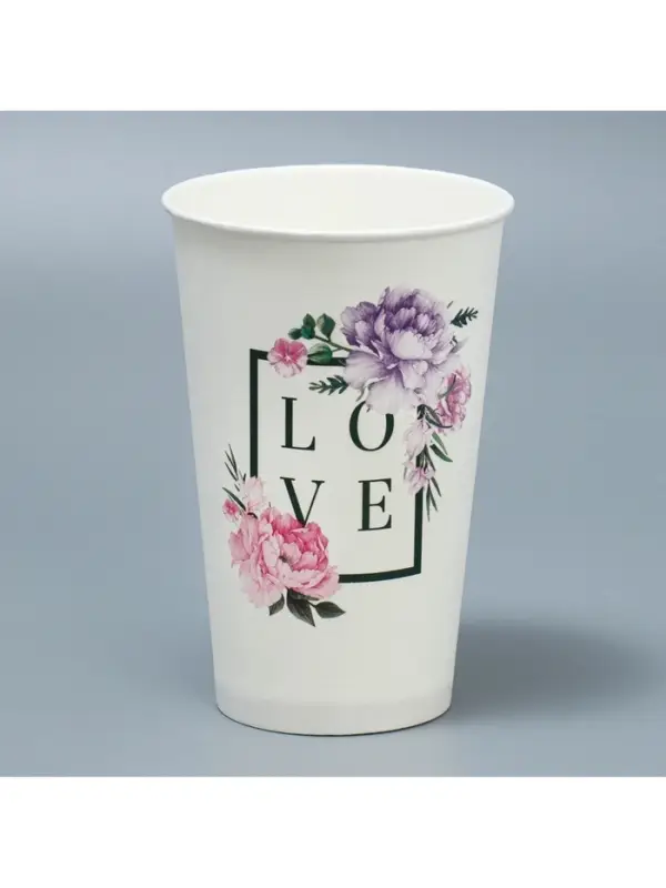 Стакан для цветов влагостойкий &laquo;Рамка&raquo;, 400 мл