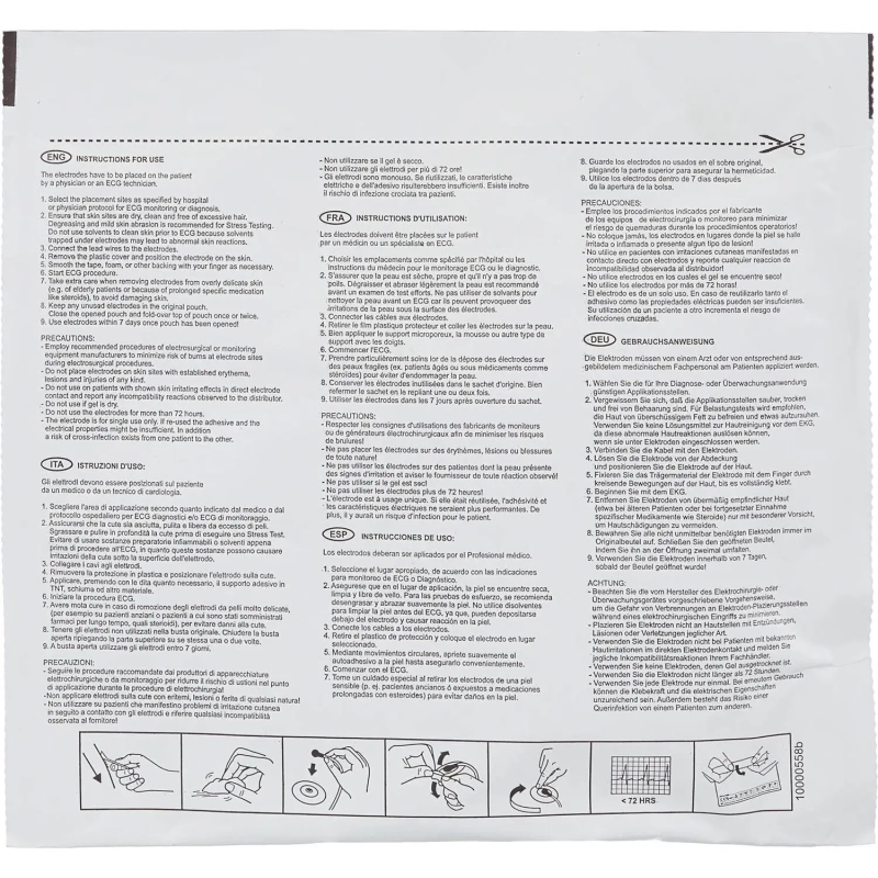 Электроды для ЭКГ однораз. D 50 пена, ж.гель, д/МРТ, Skintact FS-50С, 30 шт