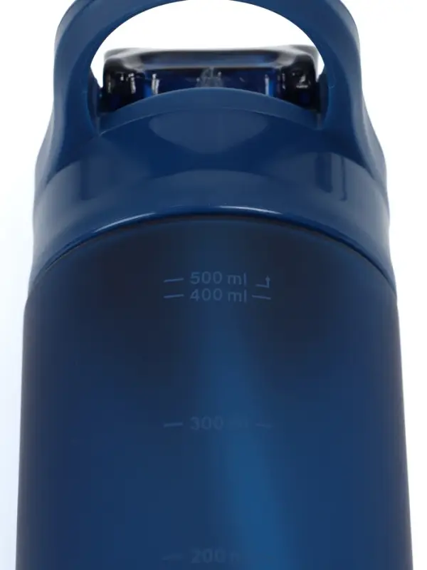 Бутылка для воды onlytop, 550 мл, тритан, с трубочкой, с поильником, синяя