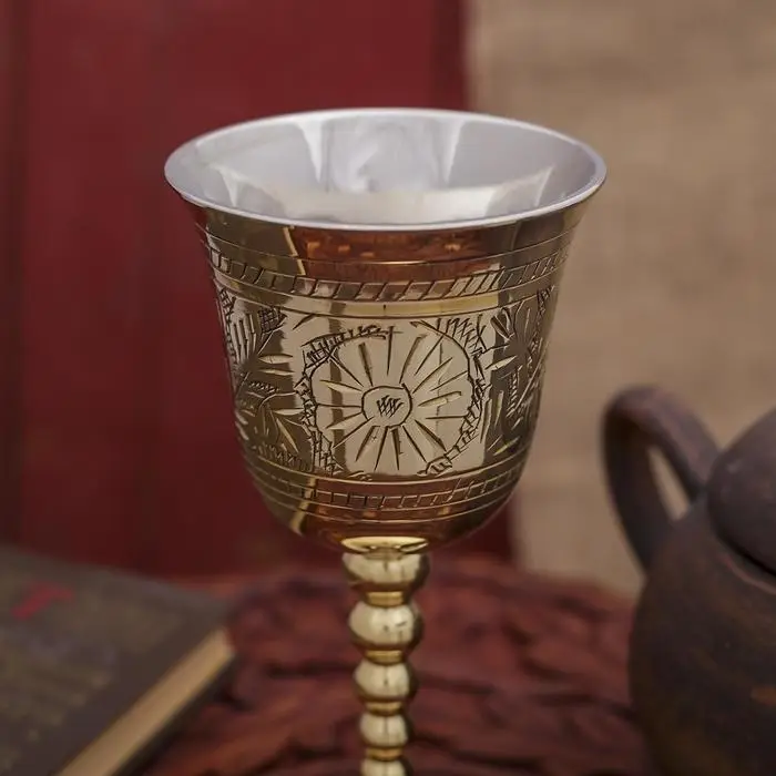 Бокал латунь для вина 8х7х17 см Бокал латунь для вина 8х7х17 см