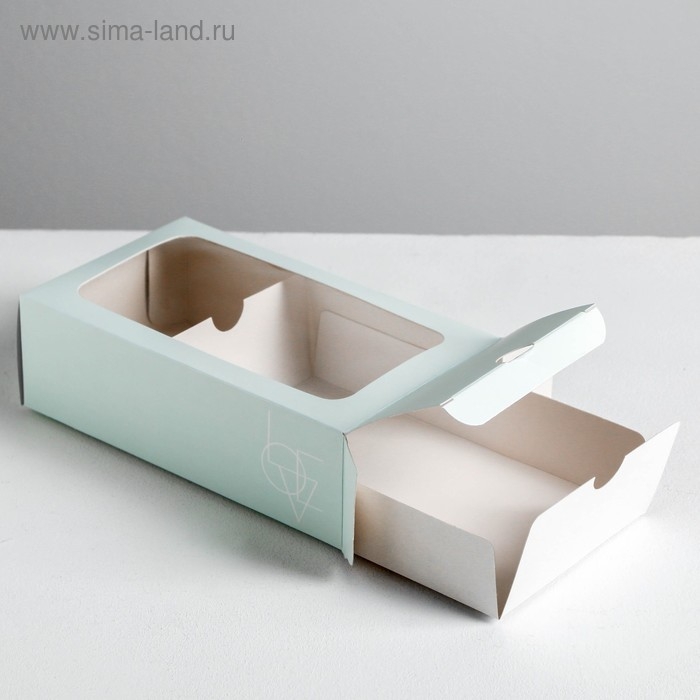 Коробка для макарун, кондитерская упаковка, LOVE 18 х 10.5 х 5.5 см Коробка для макарун, кондитерская упаковка, LOVE 18 х 10.5 х 5.5 см