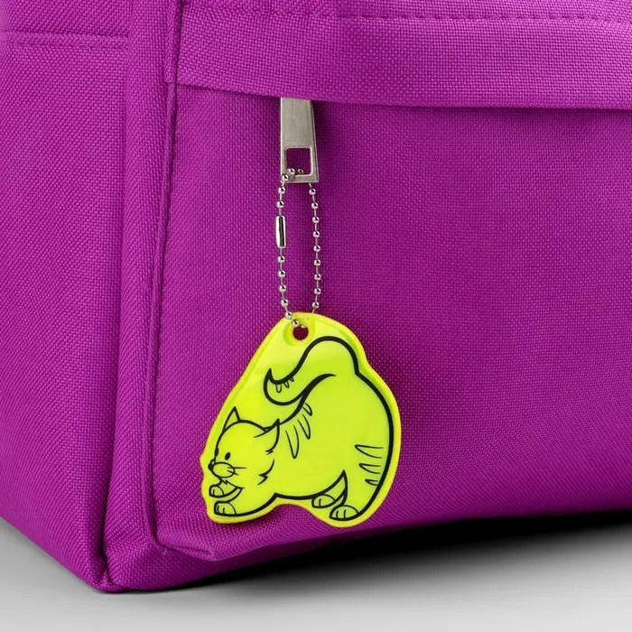 Светоотражающий элемент «Кот потягушки», двусторонний, 5.9×6 см, МИКС Светоотражающий элемент «Кот потягушки», двусторонний, 5.9×6 см, МИКС