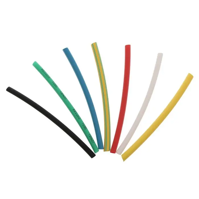 Термоусаживаемая трубка 4/2 набор (7 цветов по 3 шт, 10 см), 21 шт