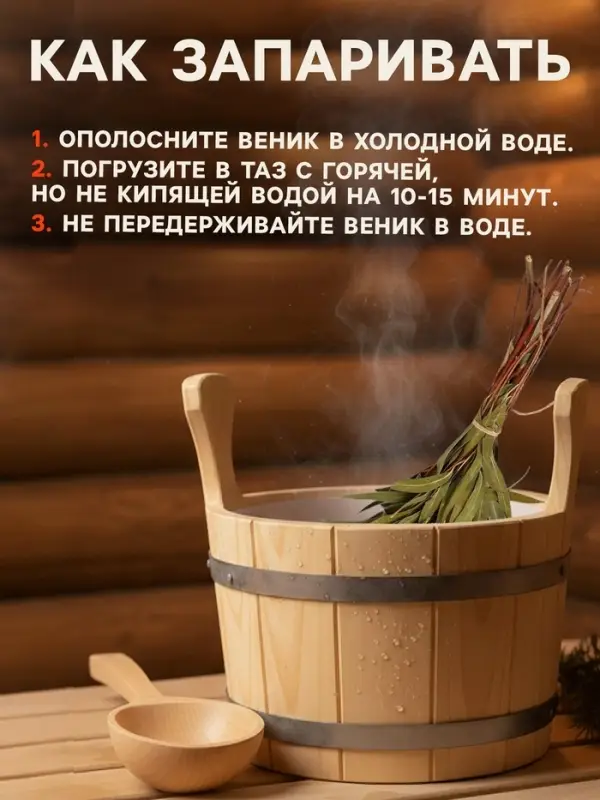 Веник для бани, эвкалиптовый, в еврослоте, &laquo;Добропаровъ&raquo;