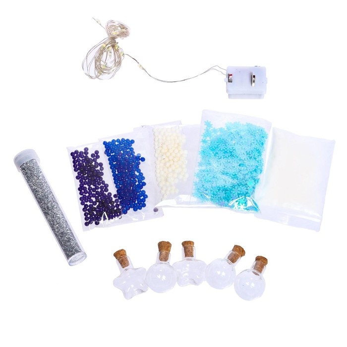 Набор для опытов «Новогодняя гирлянда», звёздочки и шарики Набор для опытов «Новогодняя гирлянда», звёздочки и шарики