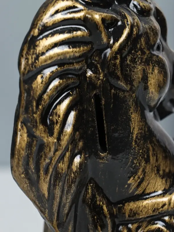 Копилка "Лошадка с попоном" высота 25 см, античный