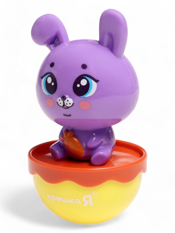 Неваляшка детская, зайчик, цвет фиолетовый Неваляшка детская, зайчик, цвет фиолетовый