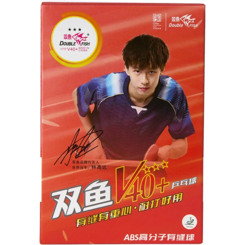 Мяч для наст. тенниса Double Fish 3xxx, World Cup, V111F ITTF Ap,упак.6 шт