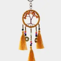 Брелок ловец снов "Древо" 19 см, цв. бежевый Брелок ловец снов "Древо" 19 см, цв. бежевый