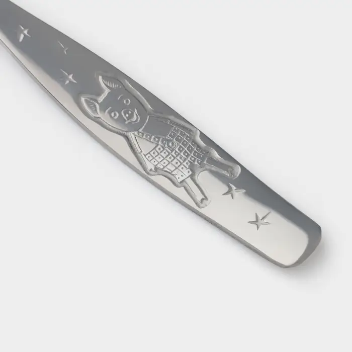 Ложка детская столовая &laquo;Антошка&raquo;, длина 16 см, толщина 2 мм, цвет серебряный