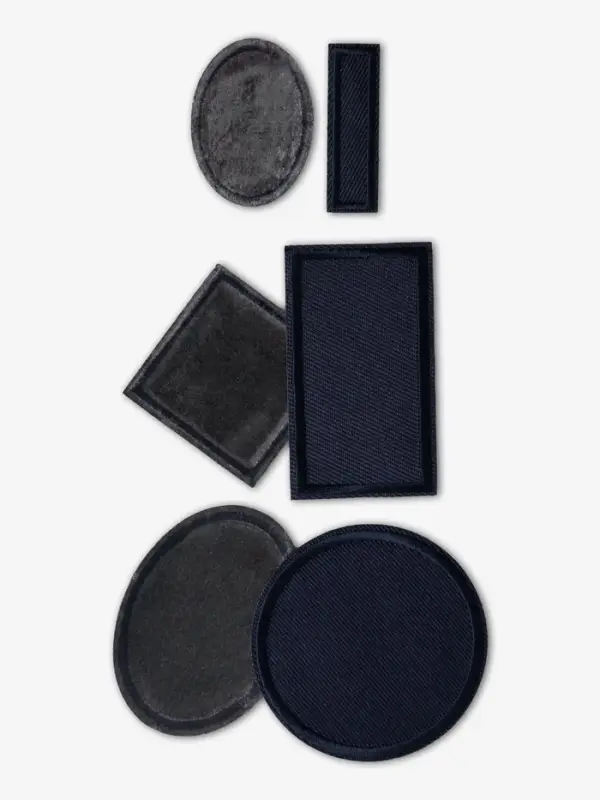 Набор заплаток для одежды, термоклеевые, 6 шт., синий