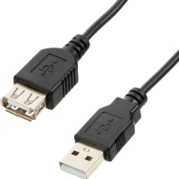 Удлинитель (OAVDC009) USB 2.0 AM/AF, 1.8м, чер