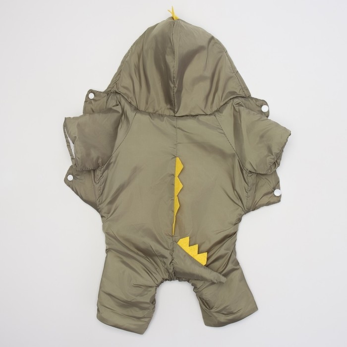 Комбинезон с подкладом "Дракоша", размер XL (ДС 40, ОГ 50 см, вес 11-13 кг), хаки
