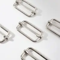 Пряжка регулирующая, вн. ширина=32 мм, s=3 мм, 5 шт., цвет серебряный
