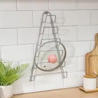 Подставка для крышек подвесная, 23&times;7&times;42 см, хром