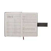 Ежедневник недатированный формат А5, с хлястиком, 112л, линия, пвх, Серый Ежедневник недатированный формат А5, с хлястиком, 112л, линия, пвх, Серый